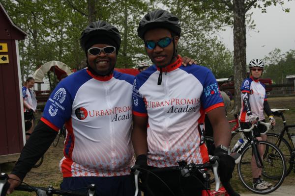 Father and Son Finish Race