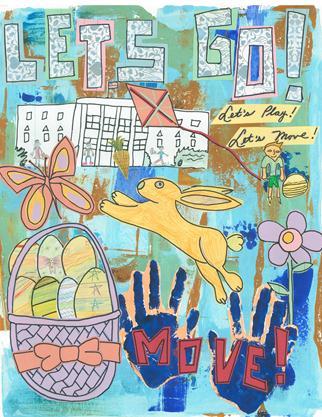 2012 Easter Egg Roll Program Cover Art  