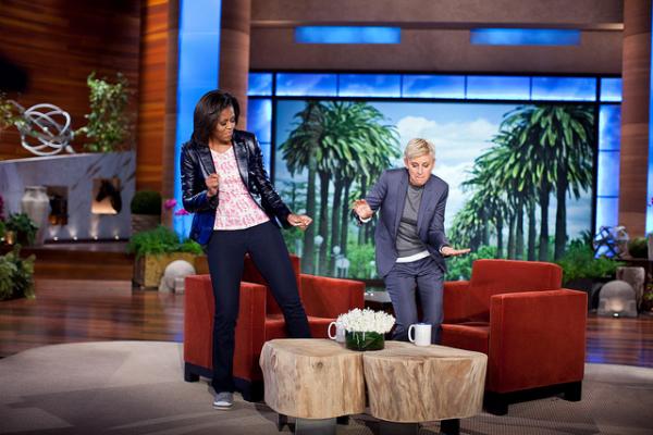 The First Lady Dances on the "Ellen DeGeneres Show" 