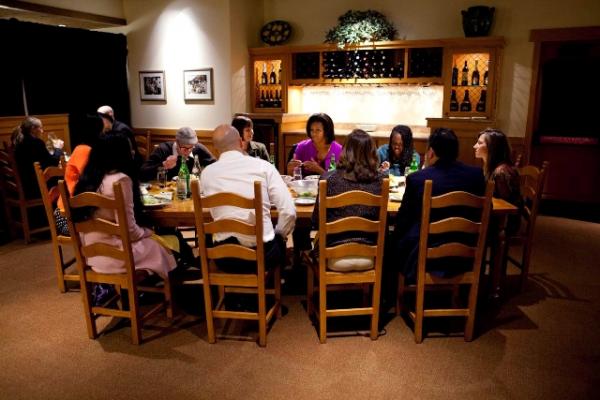 Mrs. Obama Hosts a Healthy Eating Roundtable Discussion 