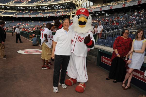 Dr Koh Throws Out First Pitch