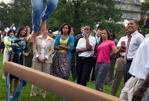 Balancing Act: Gymantistics on the South Lawn 