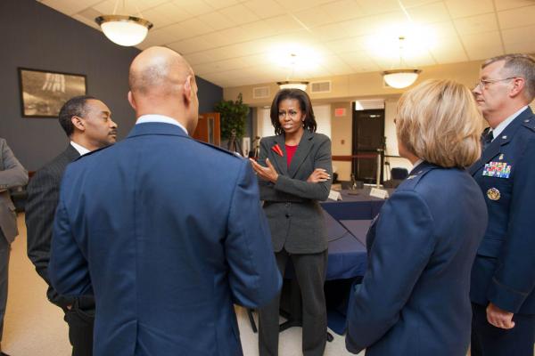First Lady Michelle Obama on the Let's Move Tour in Little Rock