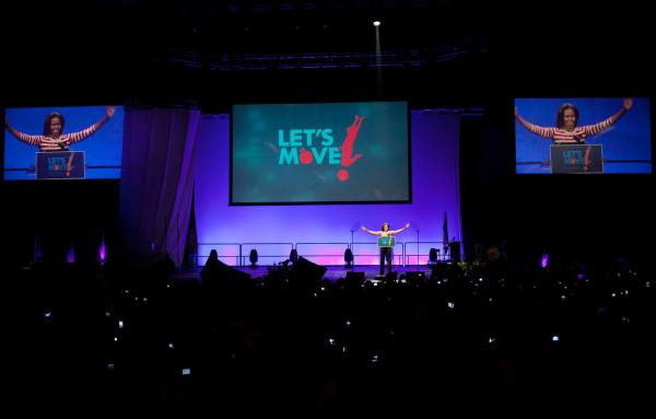 Michelle Obama at Let's Move Day in Iowa