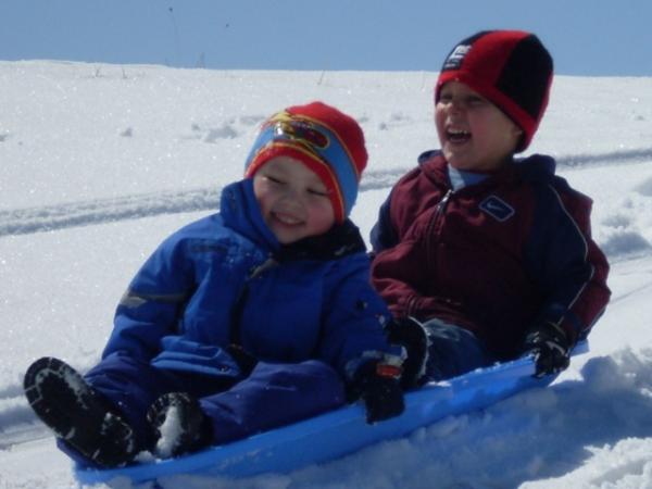 Sledding at the White Earth Resvervation