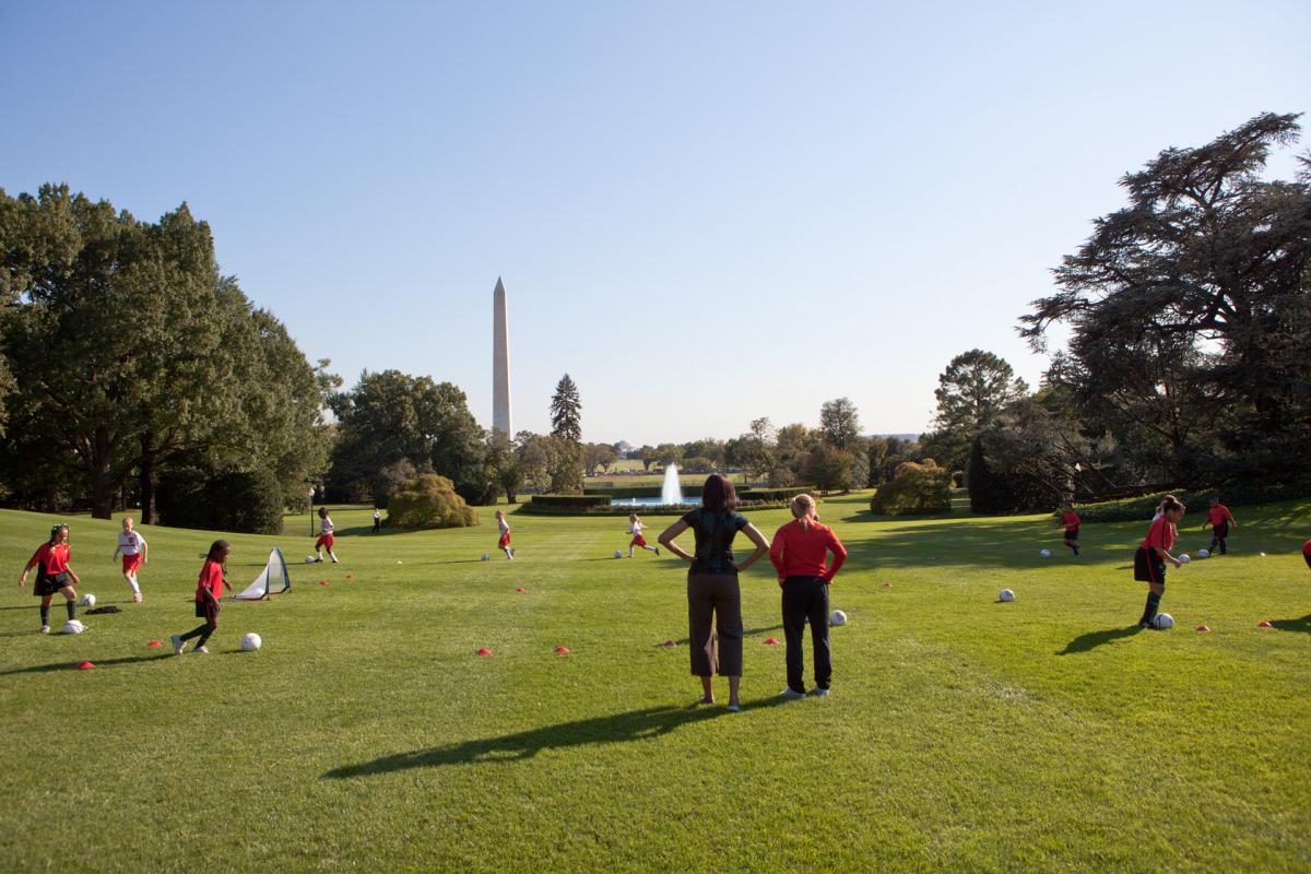 U.S. Women's National Soccer team clinic