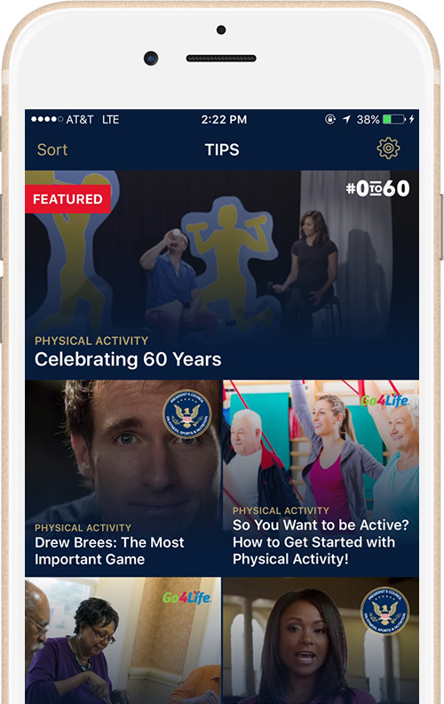 The #0to60 App and mobile-ready website serve as hubs for motivational information and resources. 