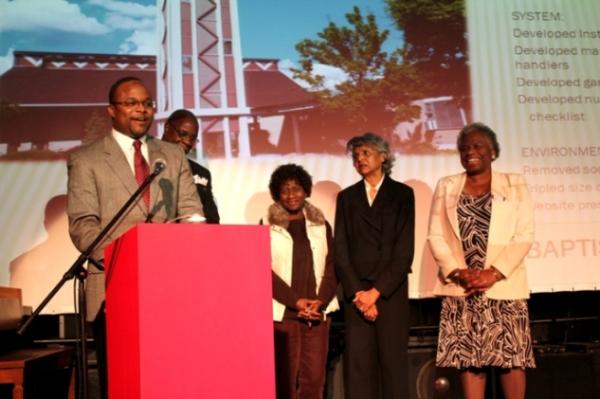 Mount Zion Baptist Church leaders at Moving Together in Faith &amp; Health celebration in Seattle