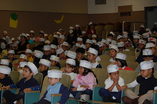 Fremont Elementary School students at Chefs Move to Schools program kick off.