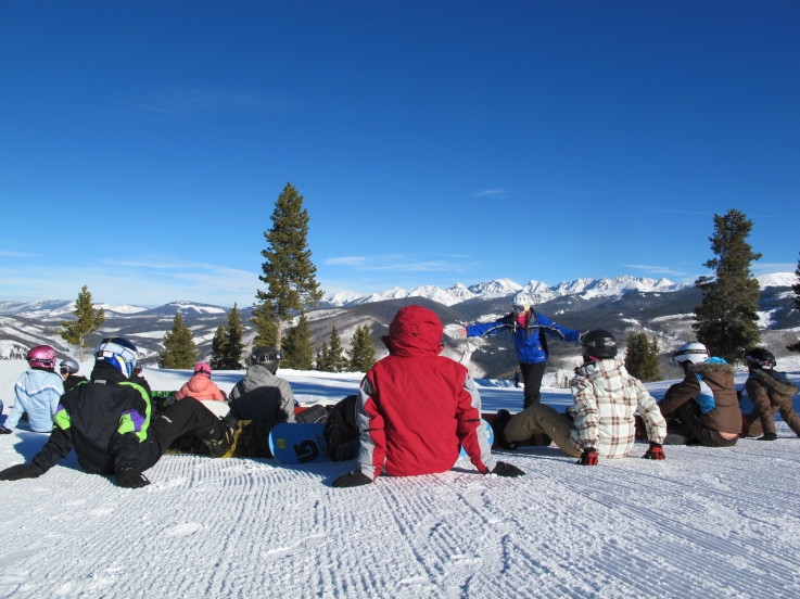 Denver area youth get some snowboarding instruction